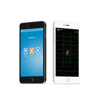 Эхокардиография Bluetooth подвергает прибор механической обработке кармана ECG для диагностики мобильного устройства iOS